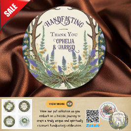 PEGATINA REDONDA ANDFASTING PEGATINAS PARA FAVORES ENVELA ANTLERS