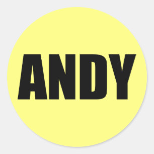 Pegatina Redonda Andy