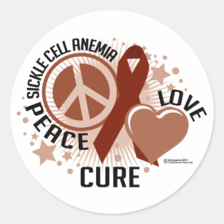 Pegatina Redonda Anemia de células falciformes PLC