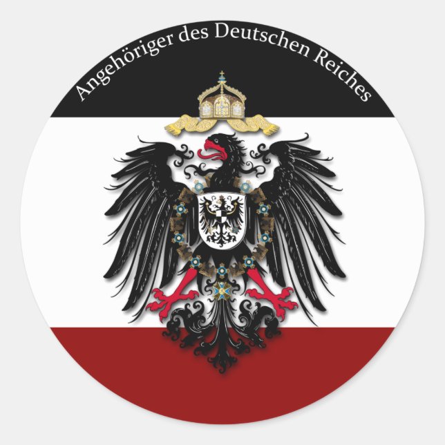 Pegatina Redonda Angehöriger des Deutschen Reiches (Anverso)