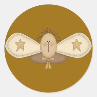 Pegatina Redonda ángel7