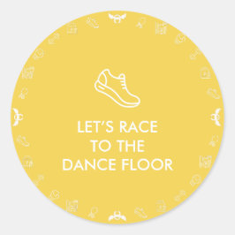 Pegatina Redonda Angel Fitness Collab