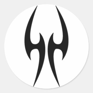 Pegatina Redonda Angel Wing