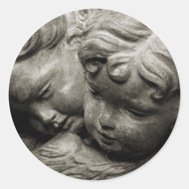 Pegatina Redonda Angels (Anverso)