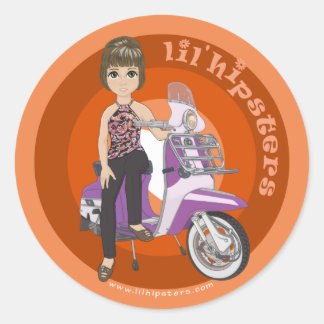 Pegatina Redonda Angie