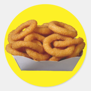 Pegatina Redonda Anillos de cebolla