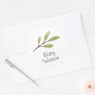 Pegatina Redonda Animales de los bosques bailando picnic forestal