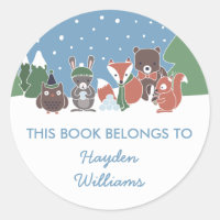 Animales De Winter Woodland A Los Que Pertenece Es