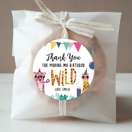 Pegatina Redonda Animales Fiestas de sangre Pegatinas de la fiesta 