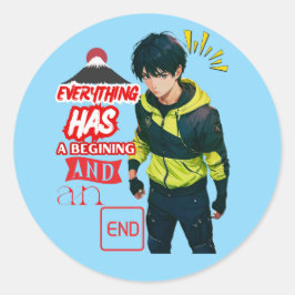 PEGATINA REDONDA ANIME