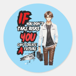 PEGATINA REDONDA ANIME