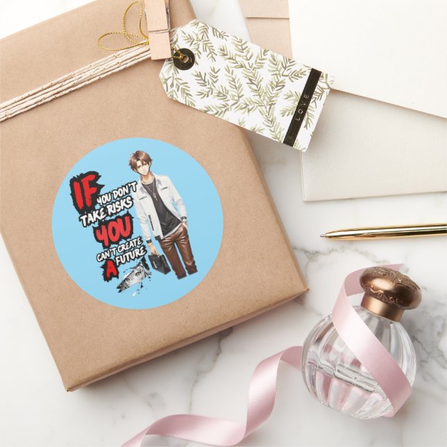 PEGATINA REDONDA ANIME (Regalar)