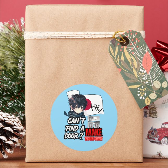 PEGATINA REDONDA ANIME (Vacaciones)