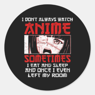 Pegatina Redonda Anime Art Lover Para Chicas Mujeres Niños Cute Ani
