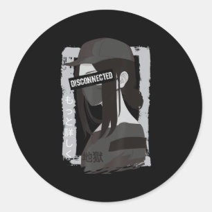 Pegatina Redonda Anime Gi