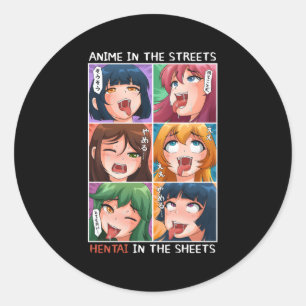 Pegatina Redonda Anime In The Sheets Anime