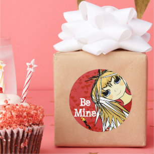 Pegatina Redonda Anime Love- Be Mine
