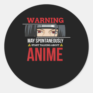 Pegatina Redonda Anime Merch Anime Otaku Anime Cosplay Anime