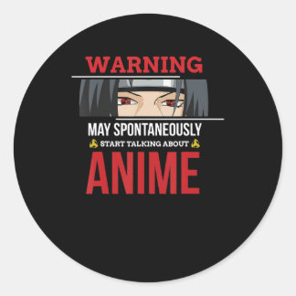 Pegatina Redonda Anime Merch Anime Otaku Anime Cosplay Anime