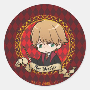 Pegatina Redonda Anime Ron Weasley