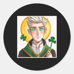 Pegatina Redonda Anime St Patrick Saint Patrick