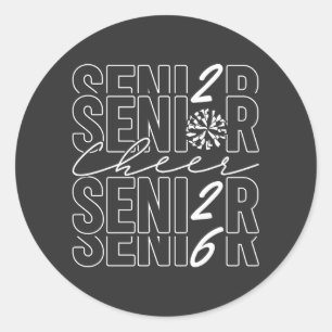 Pegatina Redonda Ánimo Senior 2026