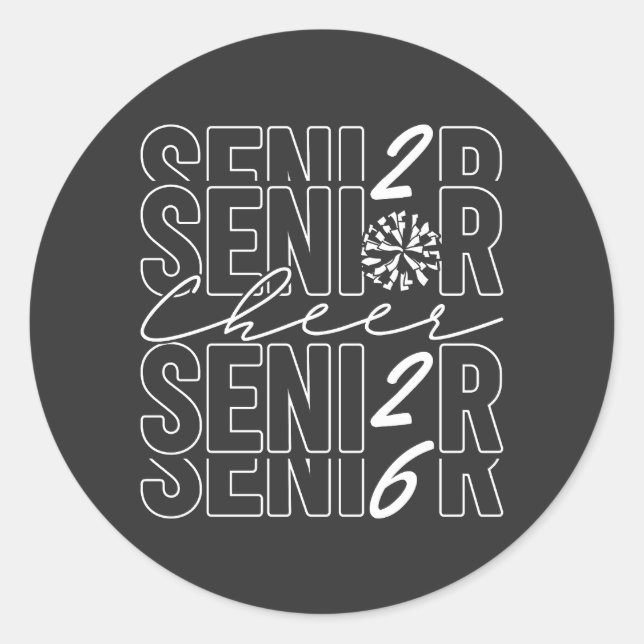 Pegatina Redonda Ánimo Senior 2026 (Anverso)