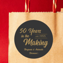 Aniversario de Bodas de Oro y Negro 50