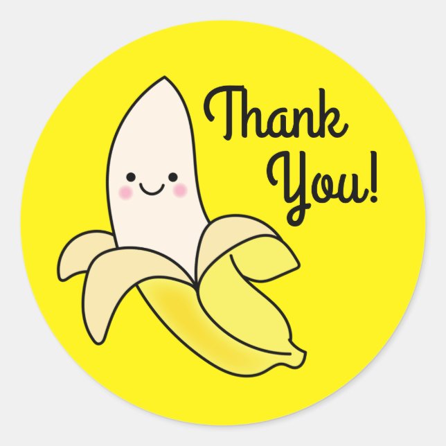 Pegatina Redonda Aniversario de la muerte de Kawaii (Anverso)