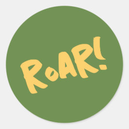 Pegatina Redonda Aniversario de la muerte de los animales del Fiest