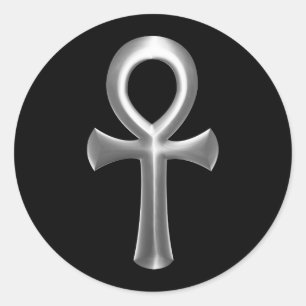 Pegatina Redonda Ankh