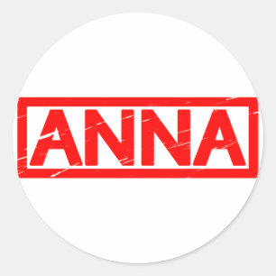 Pegatina Redonda Anna Stamp