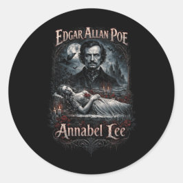 Pegatina Redonda Annabel Lee