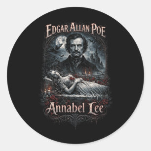Pegatina Redonda Annabel Lee
