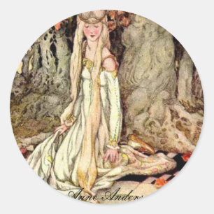 Pegatina Redonda Anne Anderson Series* The Frog Prince