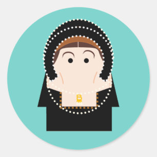 Pegatina Redonda Anne Boleyn