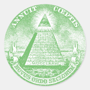 Pegatina Redonda Annuit Coeptis