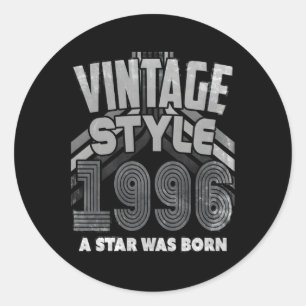 Pegatina Redonda Año De Nacimiento