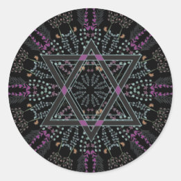 Pegatina Redonda Año Nuevo judío de Shana Tova