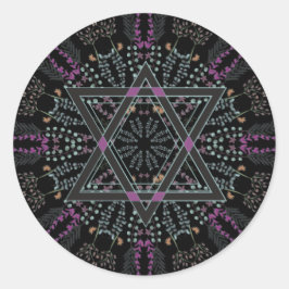 Pegatina Redonda Año Nuevo judío de Shana Tova