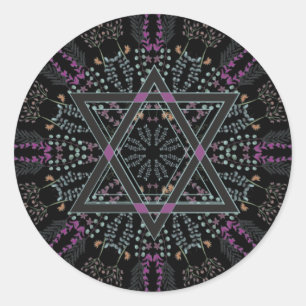 Pegatina Redonda Año Nuevo judío Shana Tova