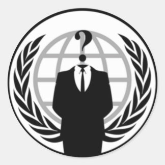 Pegatina Redonda Anonimia