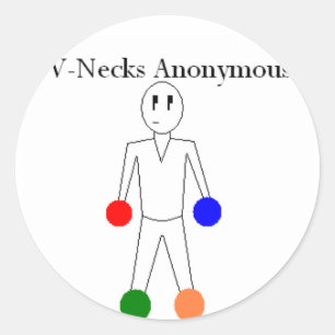 Pegatina Redonda Anonymous