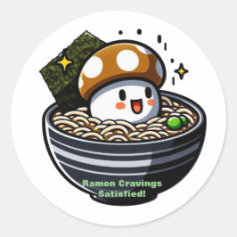 Pegatina Redonda Ansia de comida