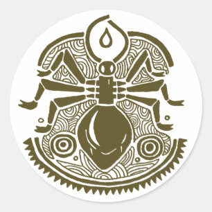 Pegatina Redonda Ant Totem