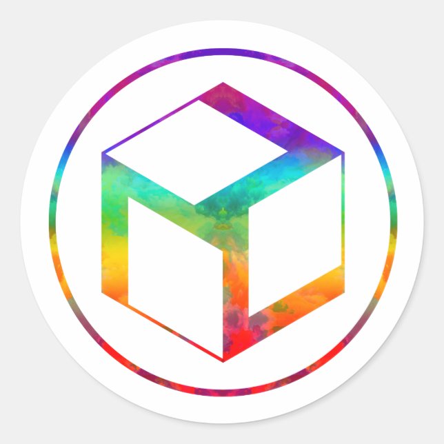 Pegatina Redonda Antahkarana - Yin Antahkarana (Anverso)