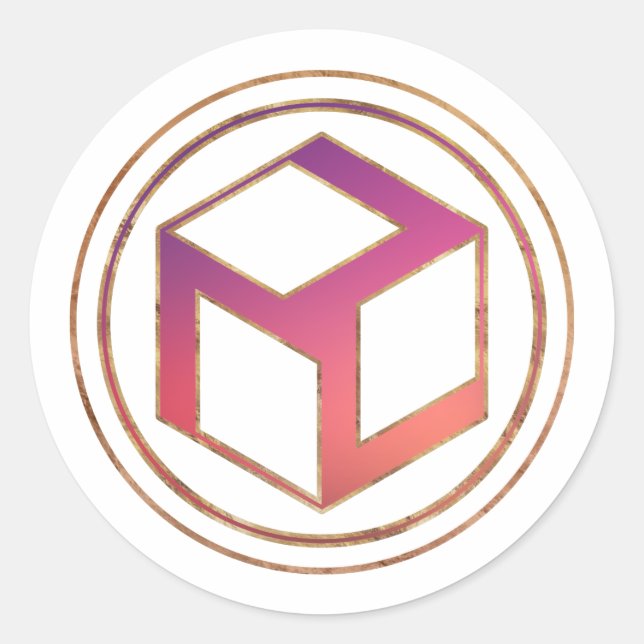 Pegatina Redonda Antahkarana - Yin Antahkarana (Anverso)