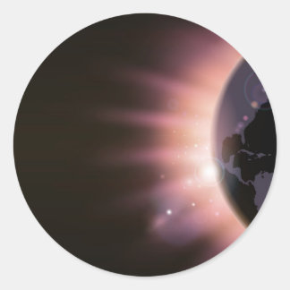 Pegatina Redonda Antecedentes del concepto de Sunrise
