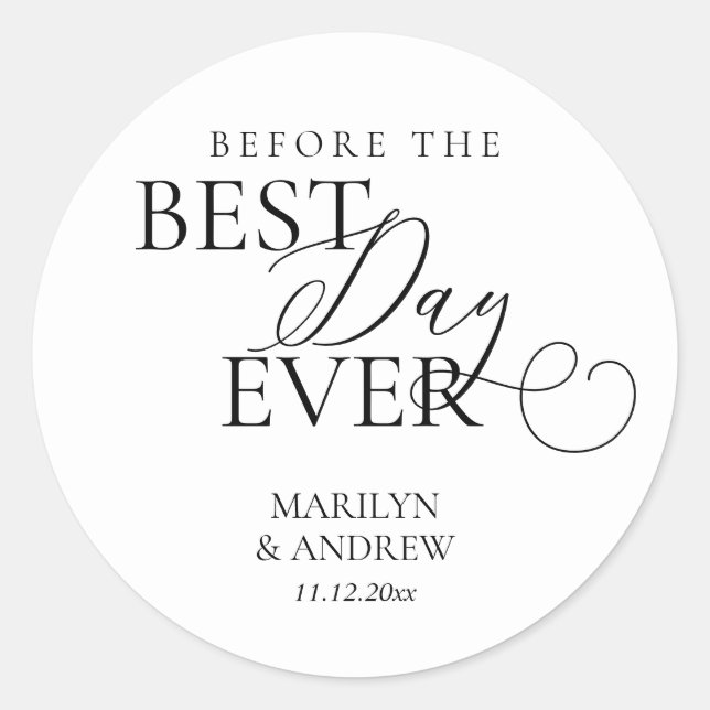 Pegatina Redonda Antes del mejor día de la historia, Cookies Sweet  (Anverso)