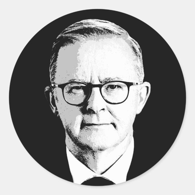 Pegatina Redonda Anthony Albanese (Anverso)